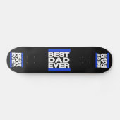 Bester Vater überhaupt blau Skateboard (Horizontal)