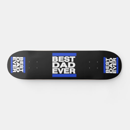 Bester Vater überhaupt blau Skateboard (Horizontal)