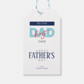 Bester Vater überhaupt Blau Vatertag Geschenkanhänger (Vorderseite)