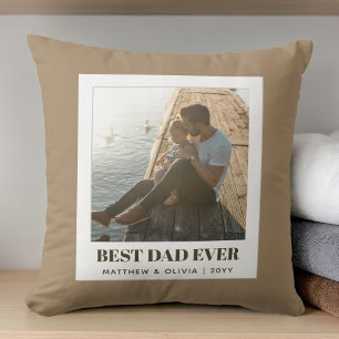 Bester Vater überhaupt Braunes modernes minimalist Kissen