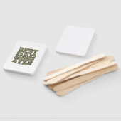 Bester Vater überhaupt Camo Vintage Gravur Design_ Fächer (Non-assembled)