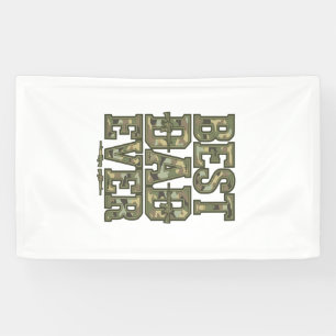 Bester Vater überhaupt Camouflage Vintage Gravur D Banner