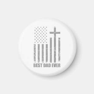 Bester Vater überhaupt Christlicher Patriotischer Magnet