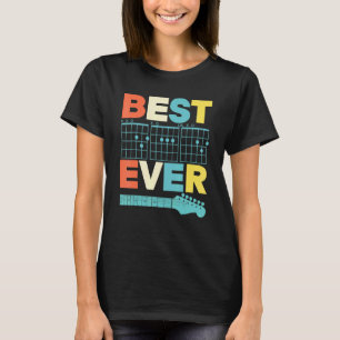 Bester Vater überhaupt D A D Akkord Vater Gitarris T-Shirt