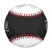 Bester Vater überhaupt einfache Kalligrafie Baseball (Vorderseite)