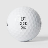 Bester Vater überhaupt einfache Kalligrafie Golfball (Vorderseite)