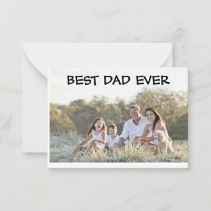 Bester Vater überhaupt Flachnotizkarte Mitteilungskarte