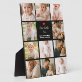 Bester Vater überhaupt Fotocollage | Personalisier Fotoplatte (Seite)