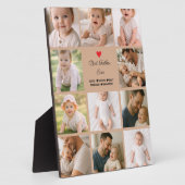 Bester Vater überhaupt Fotocollage | Personalisier Fotoplatte (Seite)