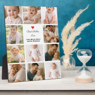 Bester Vater überhaupt Fotocollage Personalisier Fotoplatte