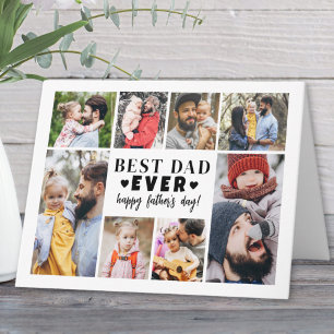 Bester Vater überhaupt Fotocollage Tag des Vaters Karte