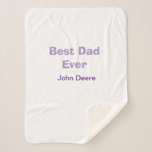 Bester Vater überhaupt Frohen Vatertag Name LilaEi Sherpadecke