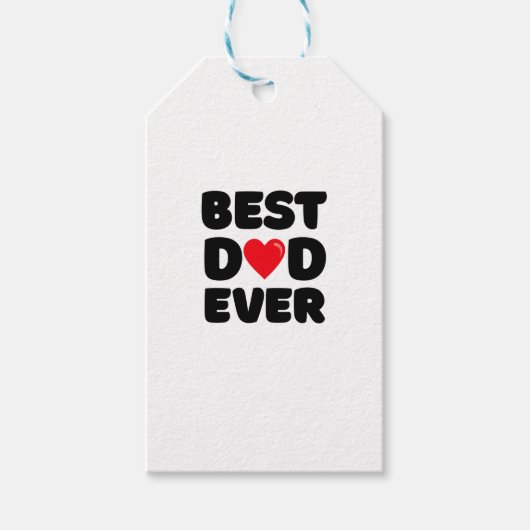 Bester Vater überhaupt  Geschenkanhänger (Vorderseite)