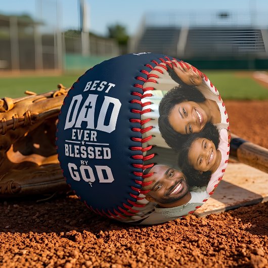 Bester Vater überhaupt, gesegnet von Gott Personal Baseball