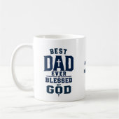Bester Vater überhaupt, gesegnet von Gott Personal Kaffeetasse (Links)