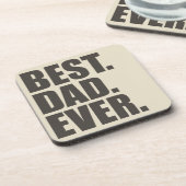 Bester Vater überhaupt Getränkeuntersetzer (Linke Seite)