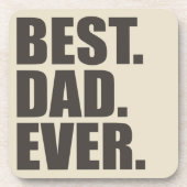 Bester Vater überhaupt Getränkeuntersetzer (Vorderseite)