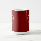 Bester Vater überhaupt golden  Kaffeetasse (Mittel)