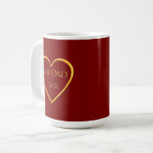 Bester Vater überhaupt golden  Kaffeetasse (Vorderseite Links)