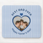 Bester Vater überhaupt Golfer Foto Minimalist Temp Mousepad (Vorne)