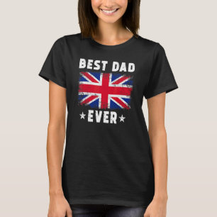 Bester Vater überhaupt Großbritannien Flagge Beste T-Shirt