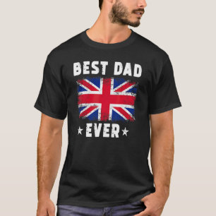 Bester Vater überhaupt Großbritannien-Flagge Beste T-Shirt