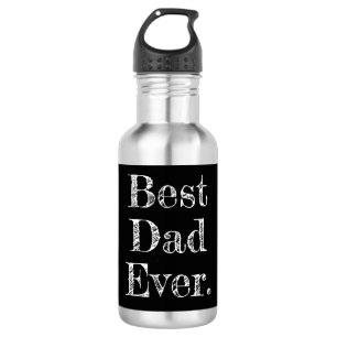 Bester Vater überhaupt, handgezeichnete Typografie Edelstahlflasche
