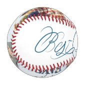Bester Vater überhaupt. Handschriftstil Baseball (Vorderseite Links)