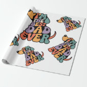 Bester Vater überhaupt Hund Grafik Geschenkpapier (Ungerollt)
