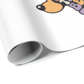 Bester Vater überhaupt Hund Grafik Geschenkpapier (Rolleneckpunkt)