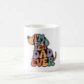 Bester Vater überhaupt Hund Grafik Kaffeetasse (Mittel)