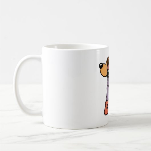 Bester Vater überhaupt Hund Grafik Kaffeetasse (Links)