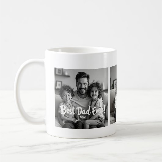 Bester Vater überhaupt – Individuelle Fototasse Kaffeetasse (Links)