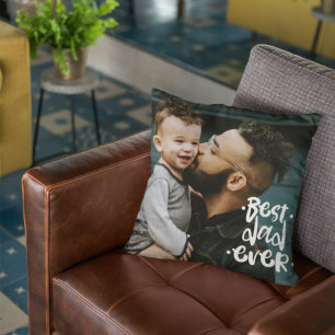 Bester Vater überhaupt, individuelles Foto, Vatert Kissen
