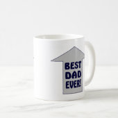 BESTER VATER ÜBERHAUPT! Kaffee-Tasse Kaffeetasse (VorderseiteRechts)