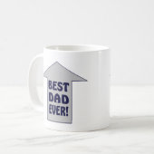 BESTER VATER ÜBERHAUPT! Kaffee-Tasse Kaffeetasse (Vorderseite Links)