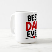 Bester Vater überhaupt Kaffeetasse (Vorderseite Links)