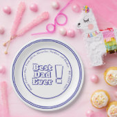 "Bester Vater überhaupt! "Kundenspezifische mutige Pappteller (Party)