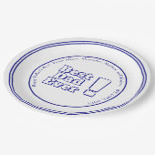 "Bester Vater überhaupt! "Kundenspezifische mutige Pappteller (Schrägansicht)