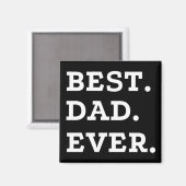 Bester Vater überhaupt Magnet (Vorderseite/Rückseite)