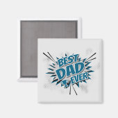 Bester Vater überhaupt Magnet (Vorderseite/Rückseite)