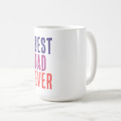 Bester Vater überhaupt Minimalist Cool Professione Kaffeetasse (VorderseiteRechts)