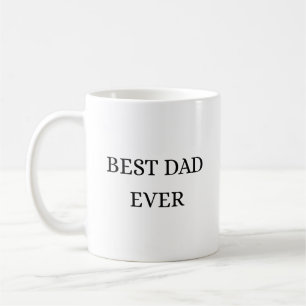 Bester Vater überhaupt Minimalistische Taupe-Kunst Kaffeetasse