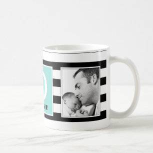 Bester Vater überhaupt! Mit dem Foto und Monogram Kaffeetasse