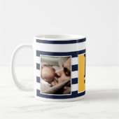 Bester Vater überhaupt! Mit dem Foto und Monogramm Kaffeetasse (Links)