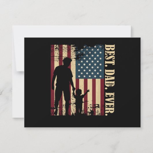 Bester Vater überhaupt mit uns Amerikanische Flagg (Vorderseite)