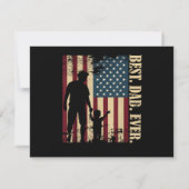 Bester Vater überhaupt mit uns Amerikanische Flagg (Rückseite)