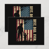 Bester Vater überhaupt mit uns Amerikanische Flagg (Vorne/Hinten)