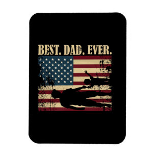 Bester Vater überhaupt mit uns Amerikanische Flagg Magnet