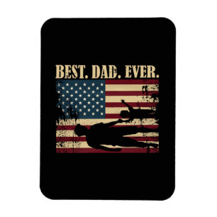 Bester Vater überhaupt mit uns Amerikanische Flagg Magnet